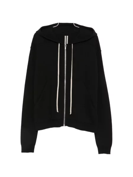 Hanorac cu glugă Rick Owens cu cordon negru