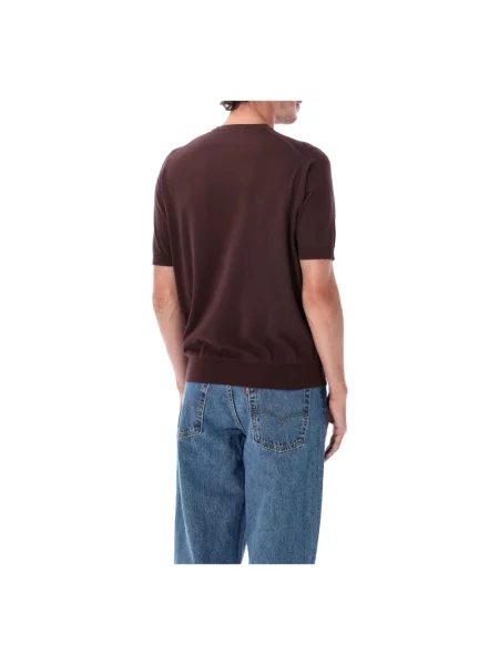 Sweter John Smedley brązowy