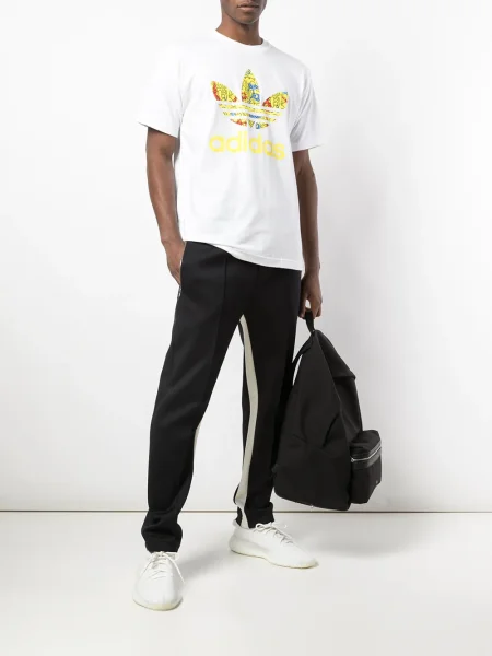 Tricou Adidas din piele de căprioară cu bretele cu glugă negru