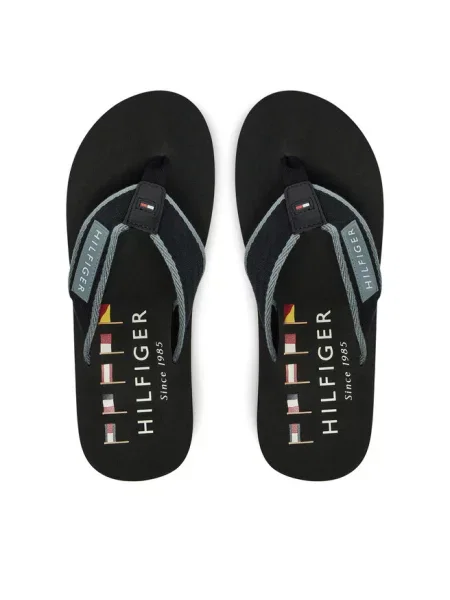 Japonki Tommy Hilfiger czarne