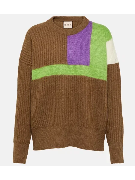 Pulover Plan C de lână maro