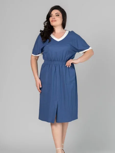 Сукня міді All Posa джинс