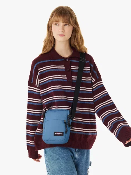 EASTPAK Taška cez rameno tyrkysová čierna