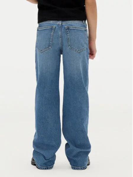 Dětské kalhoty Calvin Klein Jeans modré