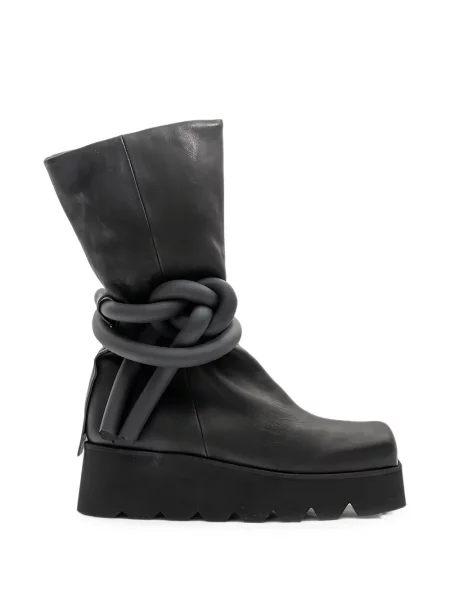 Botine Puro cu platformă negru