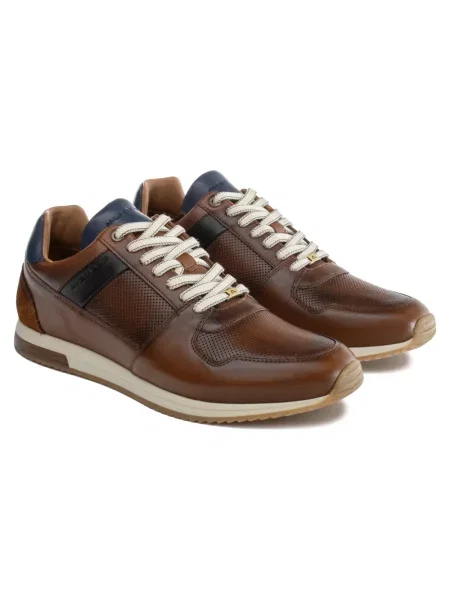 Sneakersy Ambitious skórzane klasyczne brązowe