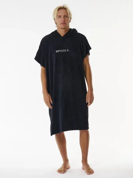 Ponczo Rip Curl z kapturem czarne