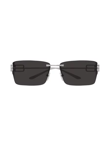 Lniane okulary przeciwsłoneczne Balenciaga szare