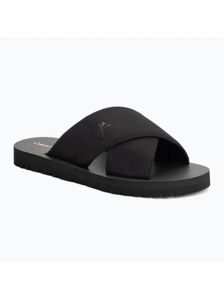 Férfi Calvin Klein Cross Sandal Crxs Tx tripla flip-flopok. Méret: 45 EU fekete