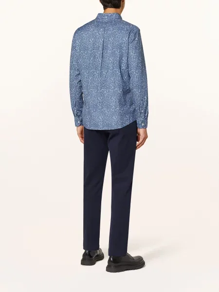 Olymp Koszula Casual Regular Fit blau biała