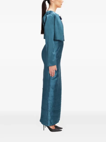 Rochie maxi Baruni de costum albastru