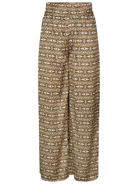 Dea Kudibal Pantaloni Margodea ecru / maro deschis / auriu / grafit gri