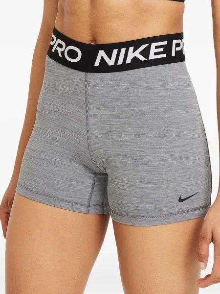 Pantaloni scurți Nike alergare cu talie înaltă în carouri albastru