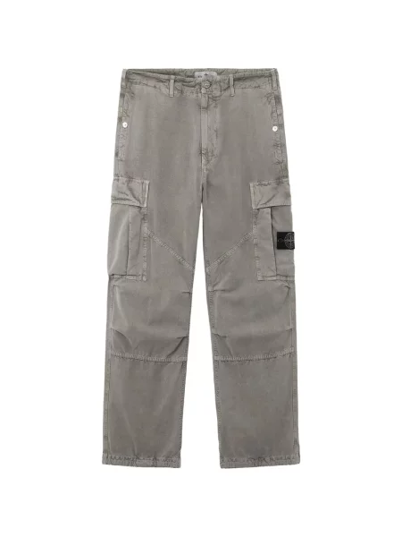 Pantaloni cargo Stone Island cu strasuri gri