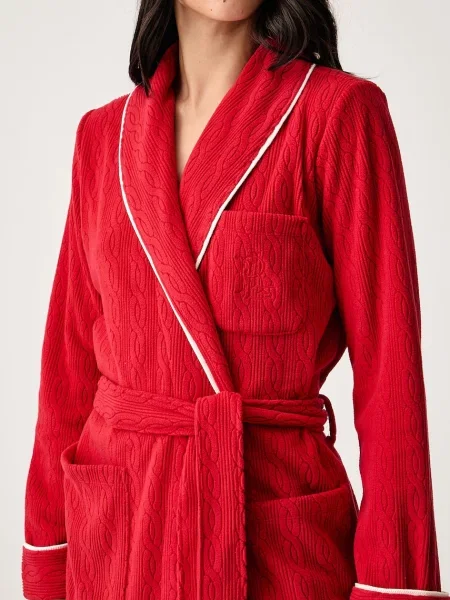 Lauren Ralph Lauren халат дамски червено