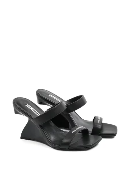 Sandale Karl Lagerfeld cu imagine negru
