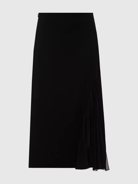 Спідниця міді з драпіруванням Lanvin чорна