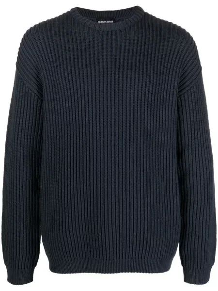 Pulover Giorgio Armani tricotate albastru