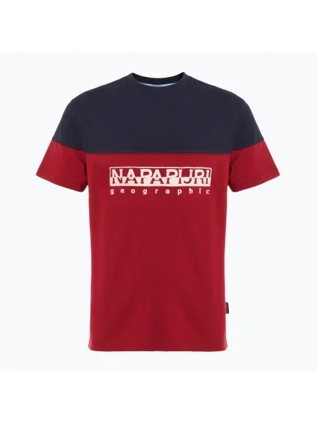 Tricou pentru bărbați Napapijri S-Saturnia tibetan red roșu