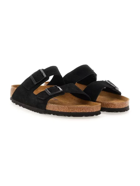 Klapki Birkenstock skórzane czarne