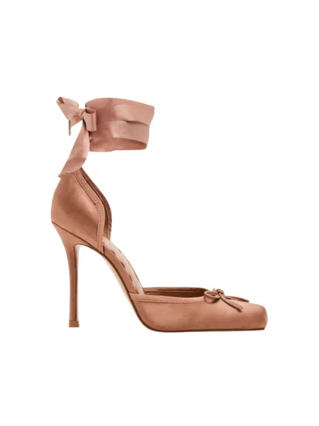 Czółenka Steve Madden skórzana beżowa