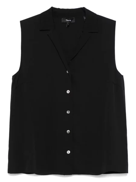 Cămașă Theory de mătase negru