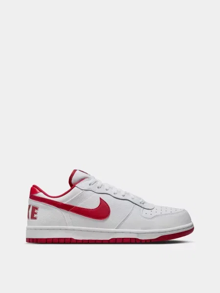 Кросівки NIKE Big Low червоний/білий шкіра/синтетичний білі