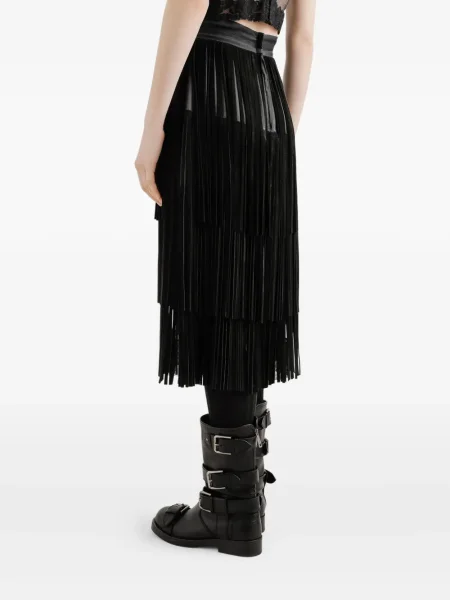 Fustă Dolce & Gabbana din organza negru