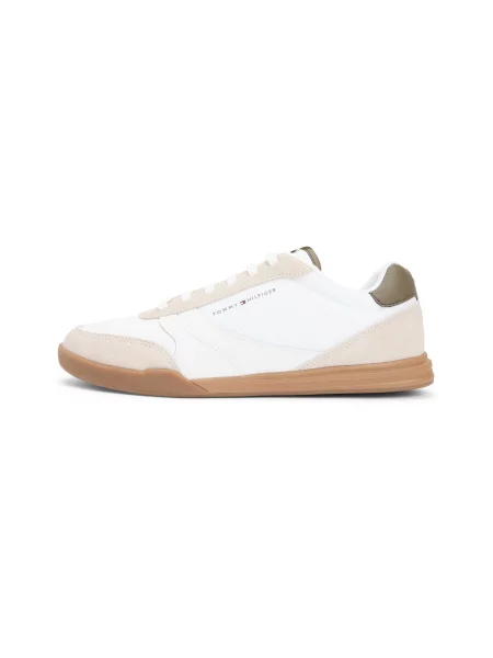 Sneakerși Tommy Hilfiger din piele bej