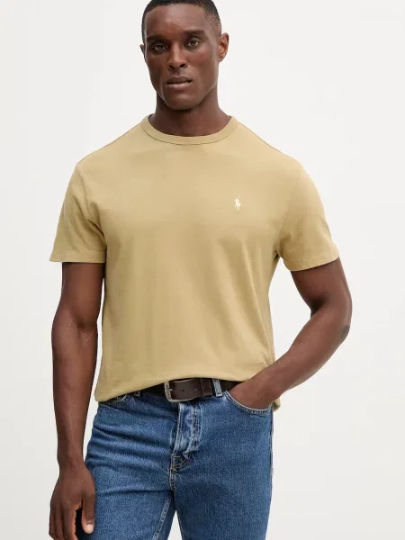 Polo Ralph Lauren t-shirt gładki beżowy