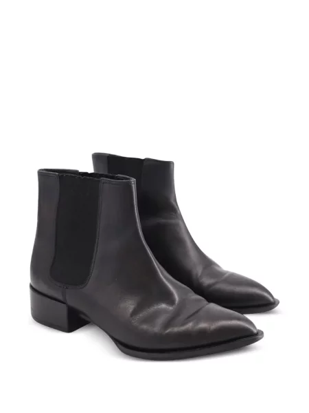 Cizme scurte Vince din piele negru