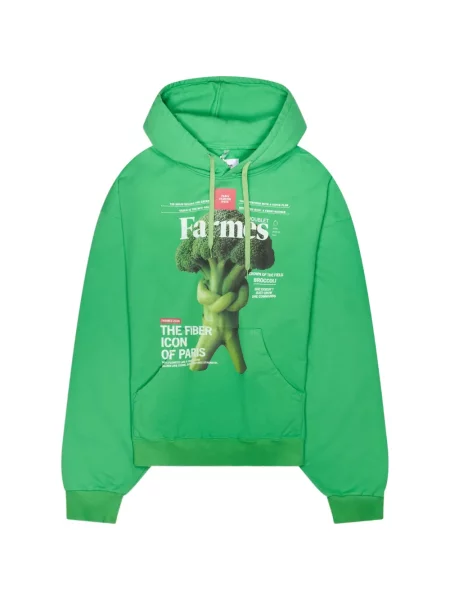 Hanorac cu glugă Doublet cu imagine verde