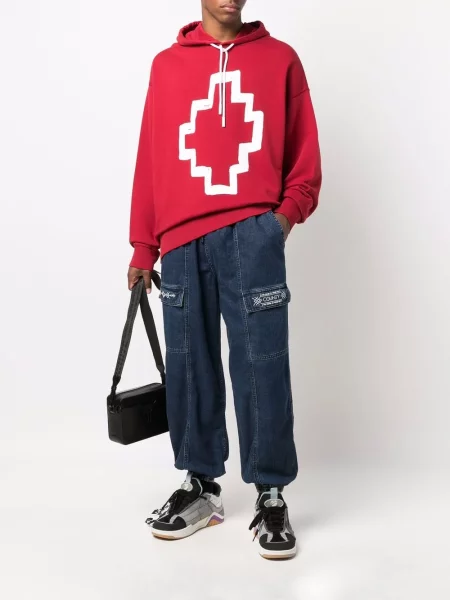Džemperis su gobtuvu Marcelo Burlon County Of Milan raudona