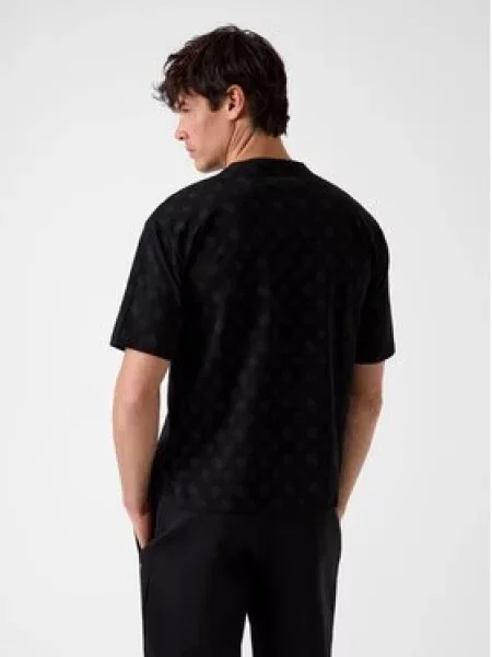 Guess Majica Relaxed Fit črna