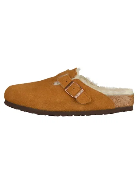 Tenisky Birkenstock z ovčej kože hnedá