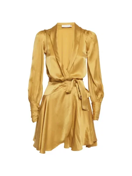 Rochie mini Zimmermann plic galben