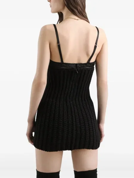Fusta mini Dolce & Gabbana tricotate negru