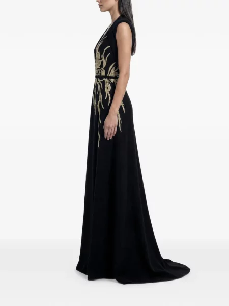 Rochie maxi Saiid Kobeisy de costum negru