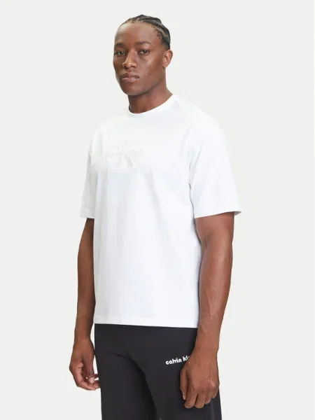 Džerzej tričko Calvin Klein biela
