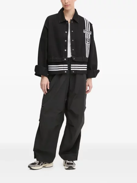 Sneakersy Adidas Terrex sznurowane w paski koronkowe czarne