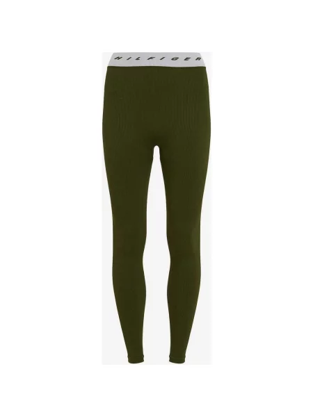 Legginsy długie Tommy Hilfiger Tape Seamless khaki S zielone
