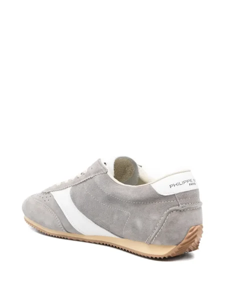 Sneakerși Philippe Model Paris din piele de căprioară gri
