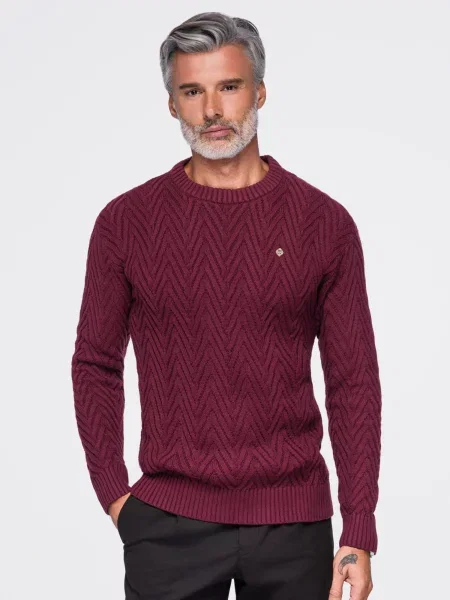 Ombre Svetr burgundská červeň