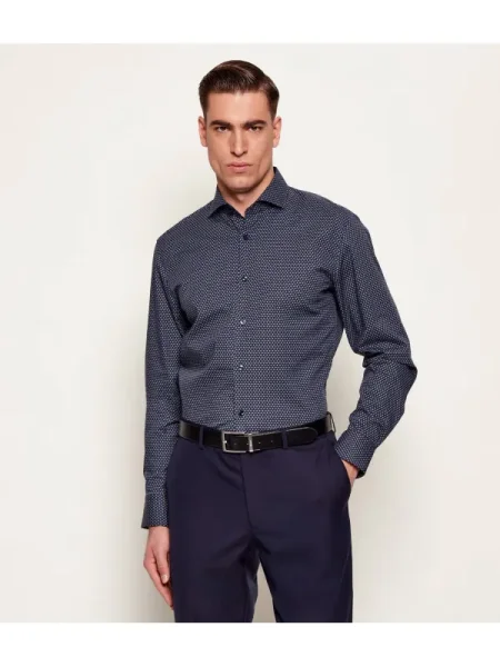BOSS BLACK Cămașă | stretch negru