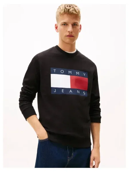 Szvetter Tommy Jeans fekete