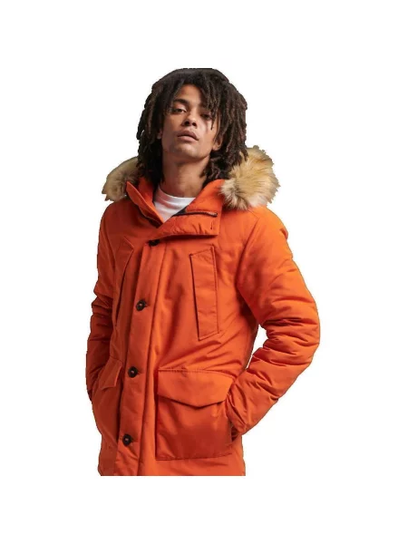 Geacă Superdry portocaliu