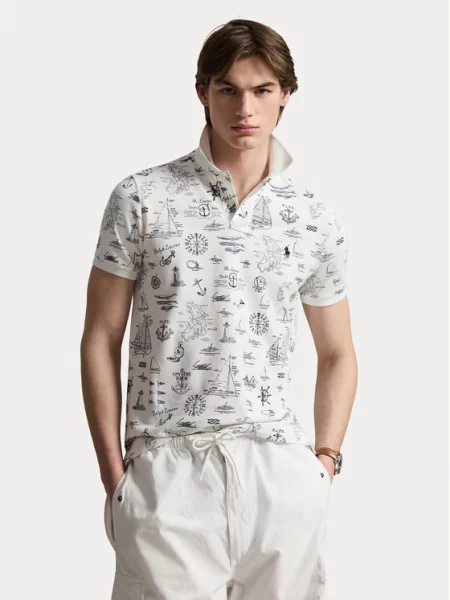 Polo Ralph Lauren Tričko námornícka modrá biela