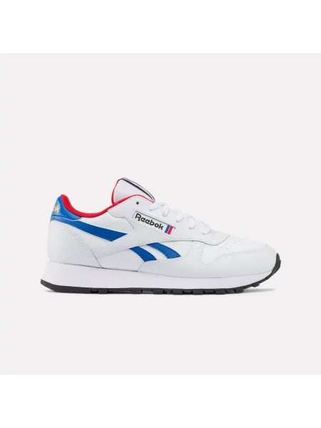 Reebok Junior Sneakersy Classic Leatherunisex Ftwrwhite/Vectorblue/Vectorred Size: 35