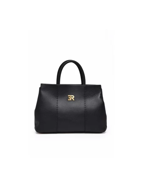 Shopperka Ermanno Scervino skórzana czarna
