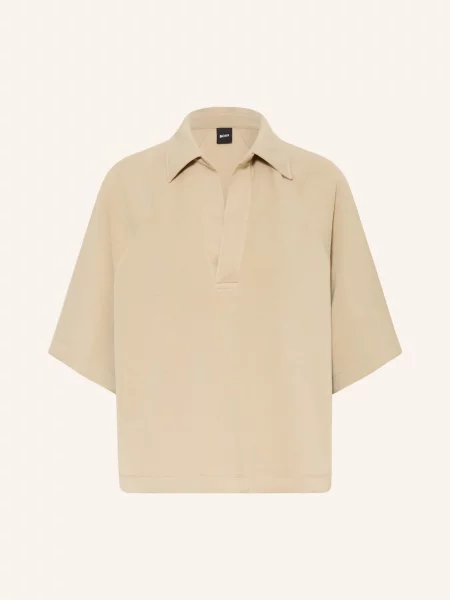 Boss Polo Tričko Z Džerzeje béžová